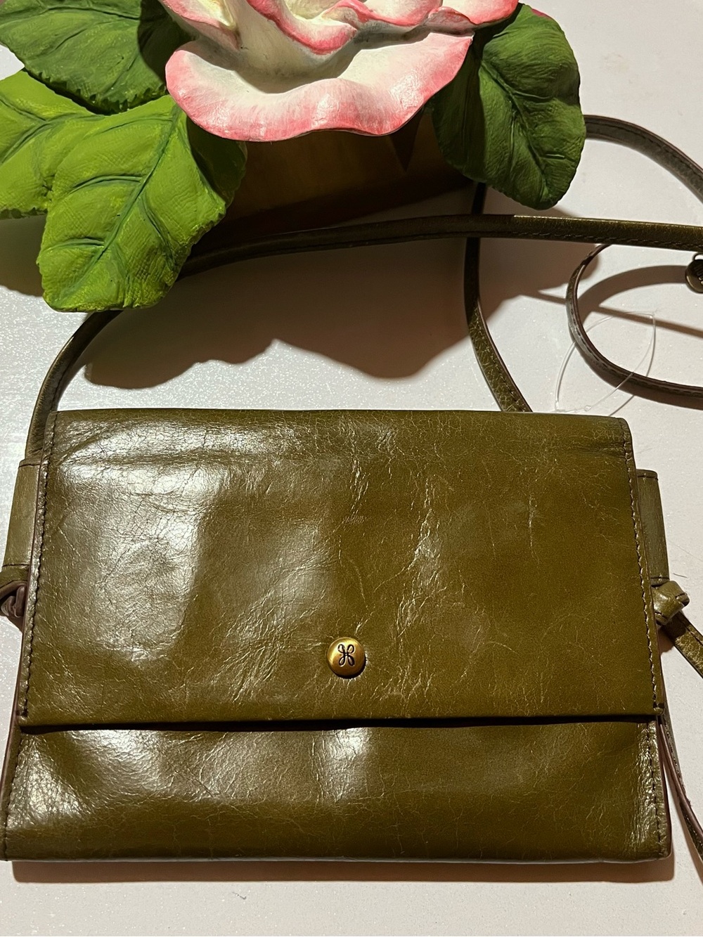 HOBO International Olive Green Crossbody Bag Sm
